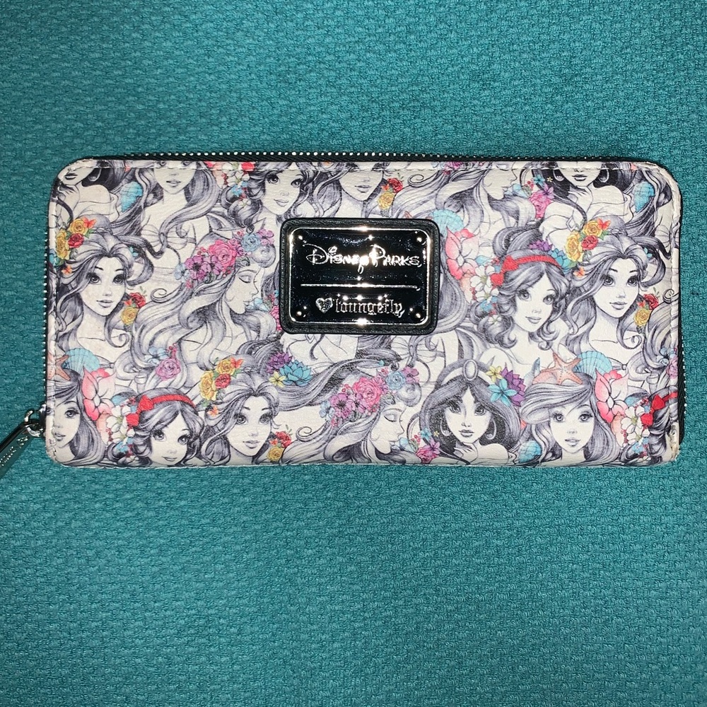 Disney Parks Loungefly -Princess Sketch Wallet